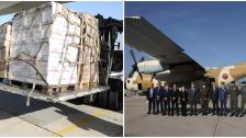 بالصور/ وصول طائرتين محملتين بـ 22 طناً من المواد الغذائية مقدّمة من المملكة المغربية للجيش اللبناني: ضمن 8 طائرات سوف تصل تباع وتنقل ما مجموعه 90 طناً