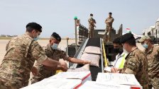 بالصور/  وصول طائرتين محمّلتين بـ 24 طناً من المواد الغذائية مقدّمة هبة من سلطنة عمان إلى الجيش اللبناني