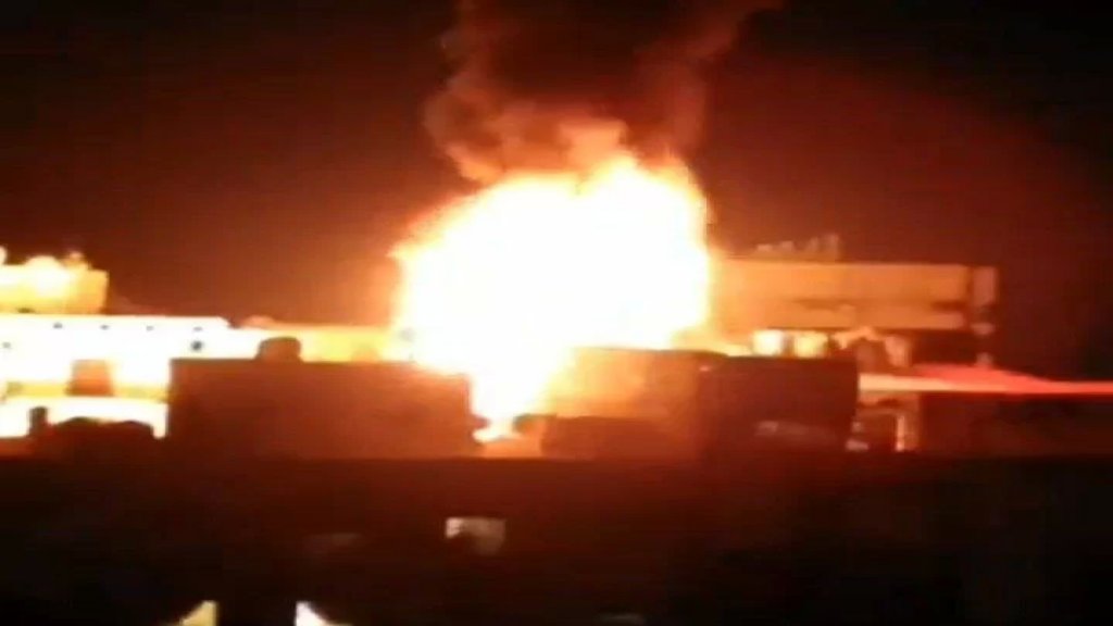 فيديو متداول...حريق كبير في مبنى سكني في سليم سلام