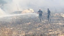 اندلاع حريق في ميس الجبل على الحدود اللبنانية وفلسطين المحتلة منطقة كروم المراح، بإنفجار عدد من الالغام الارضية من المخلفات &quot;الاسرائيلية&quot;