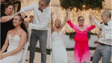 بالفيديو/ في مشهد مؤثر.. زوجان يحلقان شعريهما خلال حفل زفافهما تضامنًا مع والدة العروس التي تعاني من السرطان!