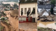 بالفيديو/ مشاهد مرعبة للفياضانات في ألمانيا.. عشرات القتلى وأكثر من ألف مفقود