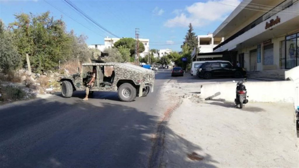 الجيش اللبناني ينتشر بين بلدتي عنقون ومغدوشة