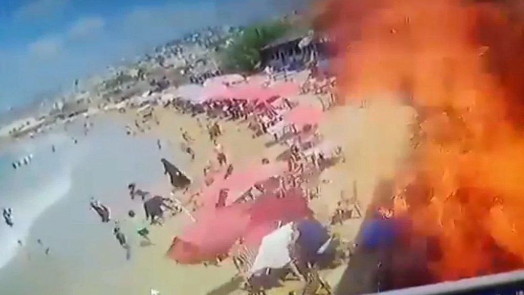 فيديو متداول للحظة انفجار قارورة غاز باستراحة على شاطئ الغازية الشعبي