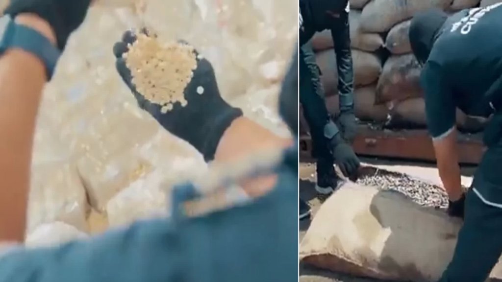 بالفيديو/ السعودية تحبط محاولة تهريب كمية ضخمة من الكبتاغون مخبأة داخل &quot;كاكاو&quot;