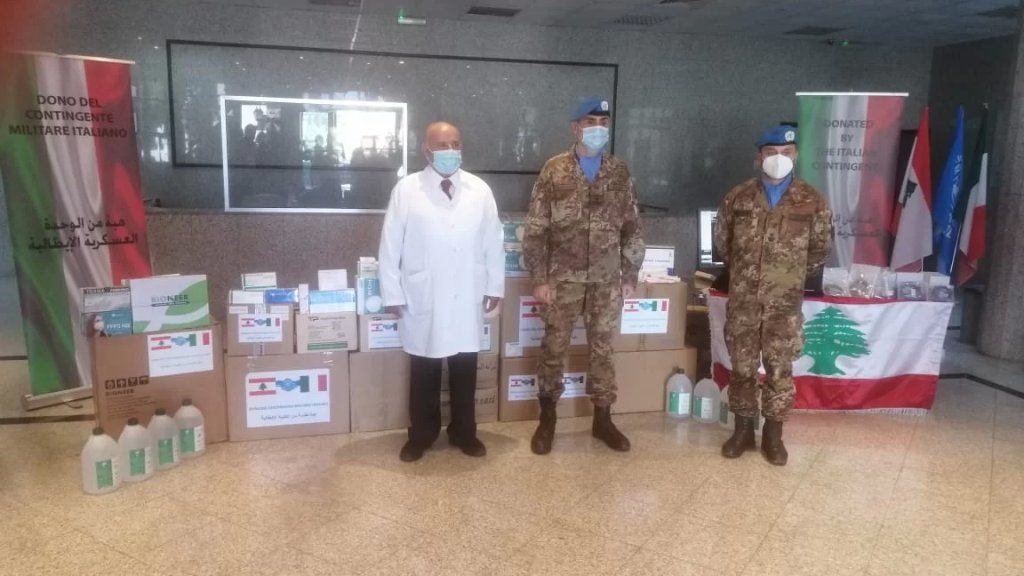 بالصور/  هبة طبية من الكتيبة الايطالية الى مستشفى بنت جبيل الحكومي