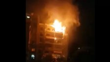 بالفيديو/ حريق كبير في إحدى المباني في أنطلياس