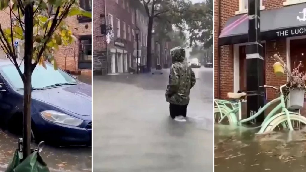 بالفيديو/ فيضانات هائلة تضرب الساحل الشرقي للولايات المتحدة.. الأضرار الأضخم منذ عام 2003