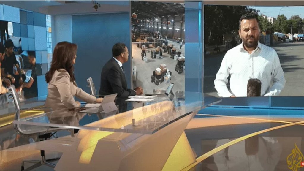 الإعتداء على مراسل الجزيرة اللبناني جوني طانيوس خلال بث مباشر في بغداد 