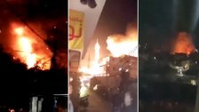 توضيح فلسطيني: الحريق في مخيّم البرج الشمالي ناجم عن &quot;ماس&quot; كهربائي اندلع في مخزن اسطوانات غاز وأوكسجين 