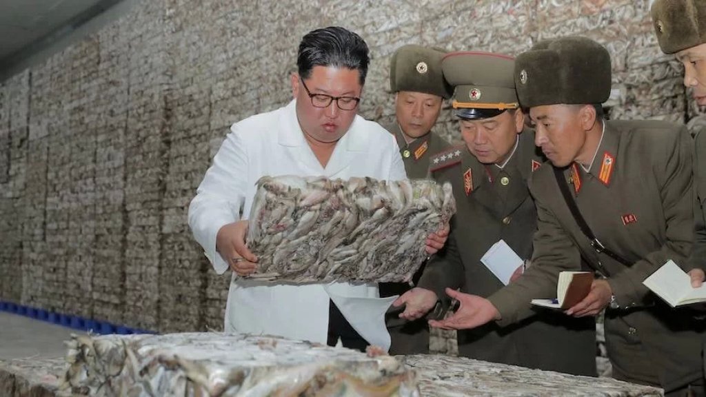زعيم كوريا الشمالية يرسل السمك إلى بيونغ يانغ مكافأة لهم على صبرهم على أزمة شح الغذاء