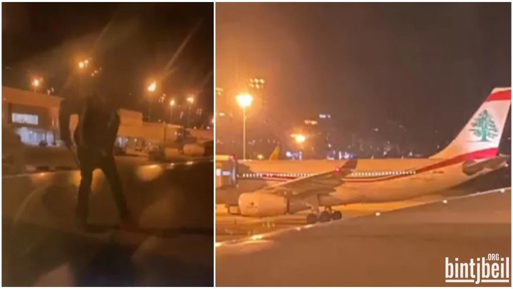 بالفيديو/ في مطار بيروت.. إزالة الجليد من على اجنحة الطائرات بالطرق البدائية!