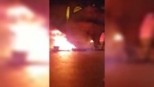 بالفيديو/ محتجون قطعوا طريق بسكنتا - وادي الجماجم بالإطارات المشتعلة احتجاجًا على تردي الاوضاع المعيشية 