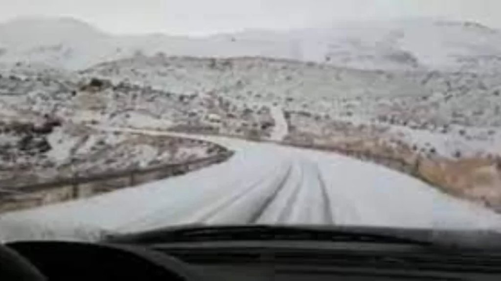 الثلوج قطعت الطرق الجبلية في الشوف