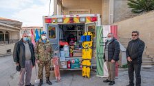 بالصور/ اليونيفيل الإيطالية تجهز اسعاف بلدية يارون 