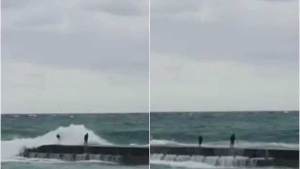 فيديو متداول.. لحظة جرف الأمواج لشخصين في عين المريسة 