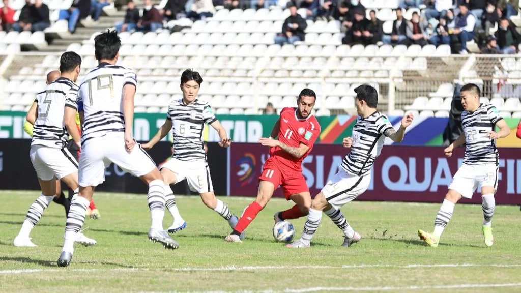 خسارة منتخب لبنان في التصفيات المؤهلة إلى كأس العالم بهدفٍ دون رد بمواجهة كوريا الجنوبية