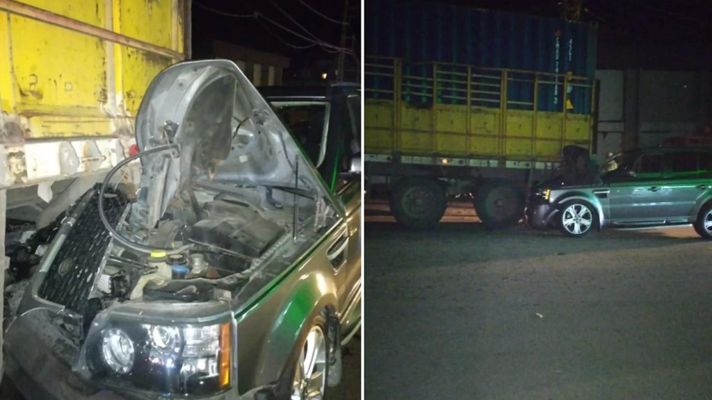 بالصور/ العناية الإلهية أنقذتهم من حادث مأساوي في منطقة الحوش-صور اثر تصادم بين رانج وشاحنة