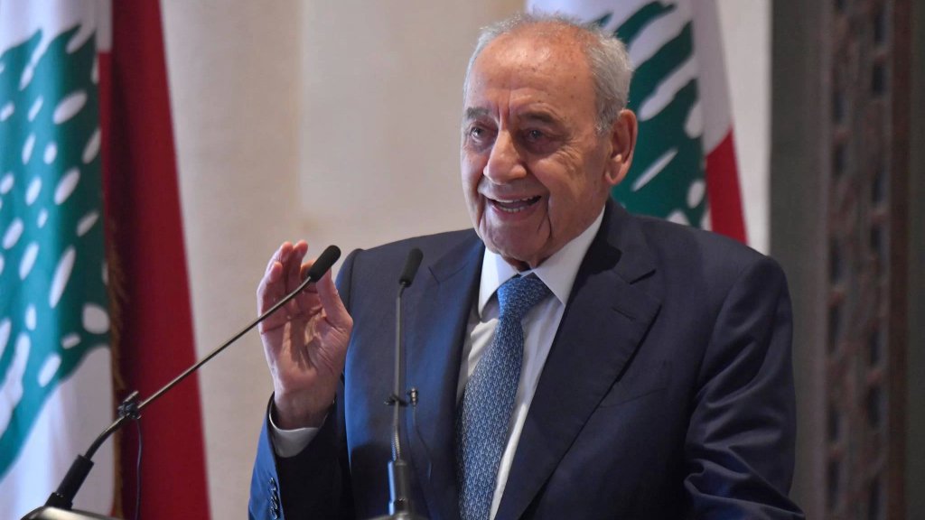 الرئيس بري نوه بالإنجاز الذي حققته شعبة المعلومات بكشفها الشبكات الإرهـ.ابية :"التحية لعيونهم الساهرة ويقظتهم الدائمة صونا وحماية للسلم الاهلي"