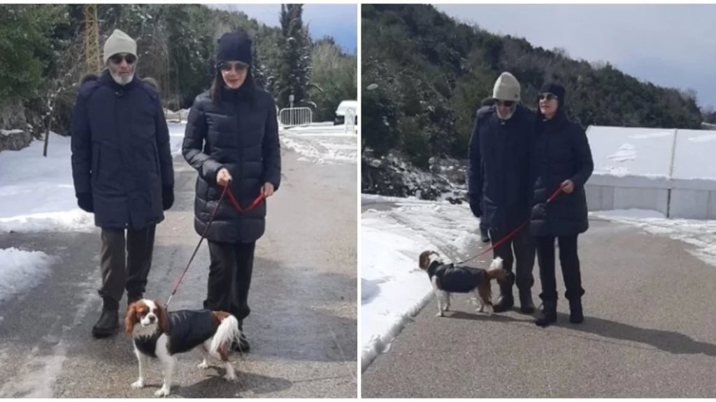 بالصور/ ستريدا جعحع تنشر صورها مع زوجها وكلبهما: &quot;ابيض السلام والمحبة والنقاء يزنر معراب وعقبال لبنان كلو&quot;