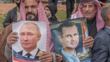 بالصور/ في بيروت.. وقفة تضامنية مع الرئيس الروسي ورفع صور بوتين والأسد