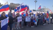 على وقع النشيد الوطني الروسي وأغاني النصر.. يوم تضامني دعمًا لروسيا في ساحة القسم في صور