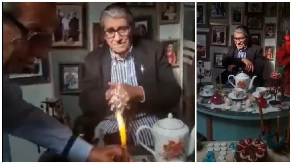 بالفيديو/ في عيد &quot;أبو سليم&quot; الـ 95.. لفتة و&lrm;مفاجأة من الزغلول ووردة: أنت عملت الفن بـ لبنان!