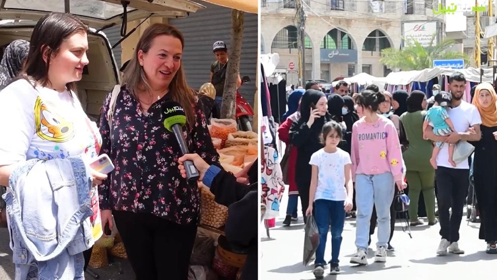 بالفيديو/ سوق الخميس عامر بوجوه وناس من بنت جبيل والجوار.. بين فرحة العيد و&quot;المحارجة&quot;!
