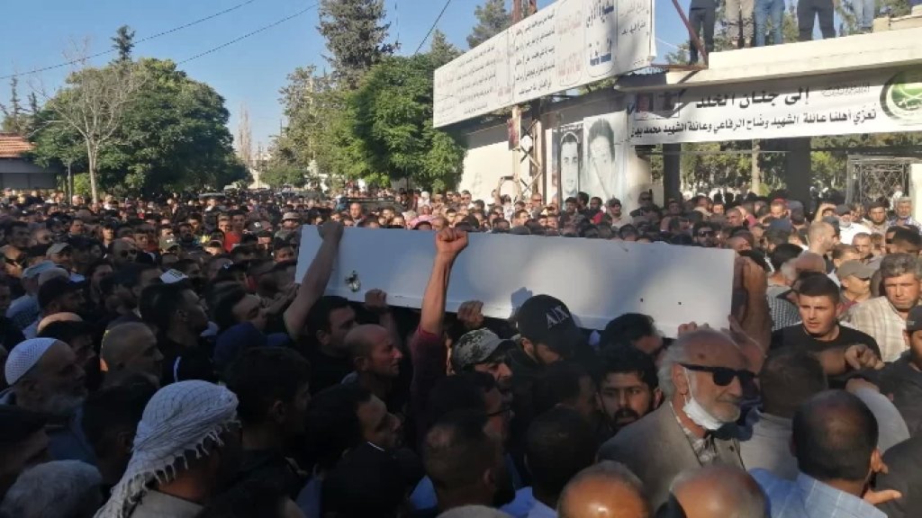 بعلبك شيعت الشاب محمد بيان في موكب مهيب والعائلة اعتذرت عن عدم تقبل التعازي حتى &quot;تحقيق العدالة&quot;