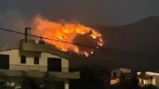 حريق هائل في بطرماز شمال لبنان في هذه الاثناء وهي اكبر غابة صنوبر في الشرق الاوسط
