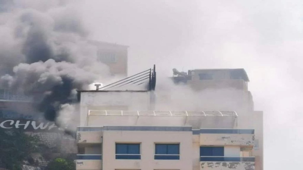 صور متداولة لحريق في أحد الفنادق في الضبيه