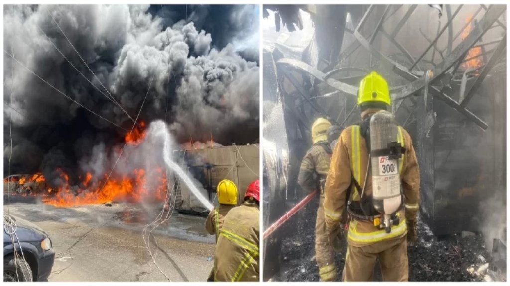 السيطرة على حريق الكفاءات.. وتضرر بعض السيارات المركونة في المحلّة!