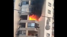 بالفيديو/ حريق كبير اندلع داخل إحدى الشقق في منطقة أبي سمراء - طرابلس