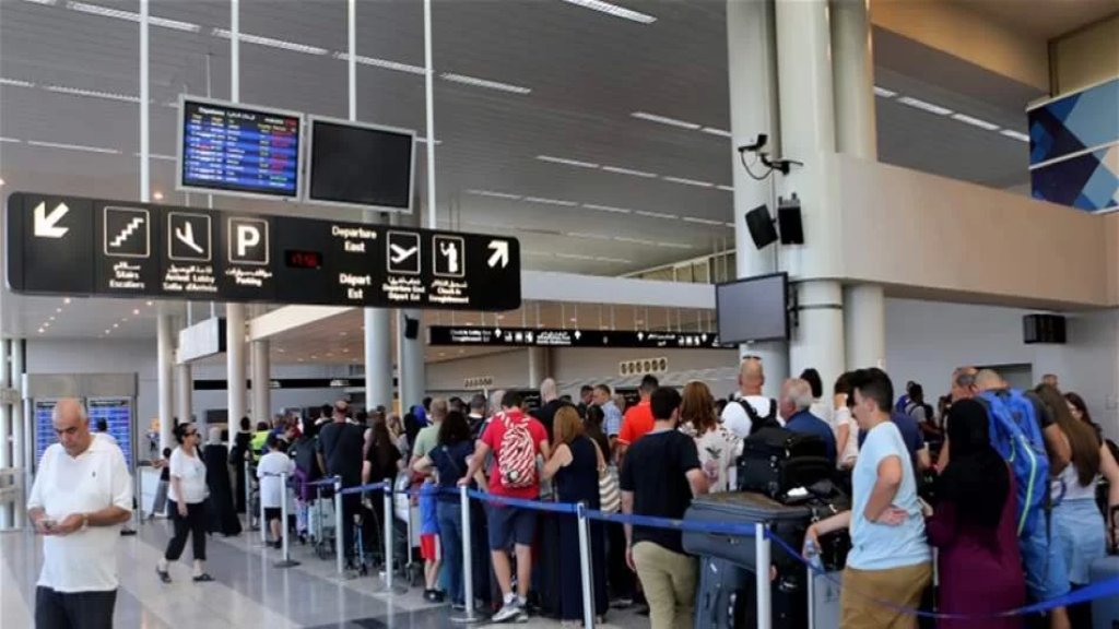 ارتفاع ملحوظ في حركة المسافرين عبر المطار وشهر تموز سجل الأعلى منذ مطلع 2020