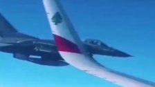 بالفيديو/ نسي تحويل الأجهزة إلى التردد الصحيح.. طائرتا F-16 يونانية تعترضان طائرة مدنية &quot;غير مستجيبة&quot; على متنها 145 راكب متجهة إلى بيروت! (intelsky)