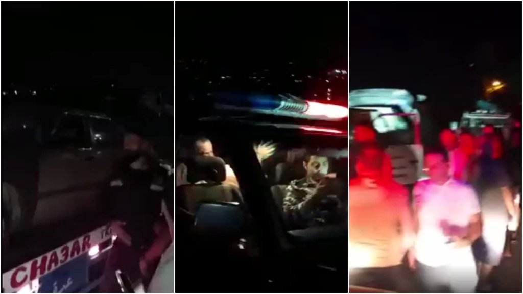 بالفيديو/ بالجرم المشهود.. أهالي حارة الست - وادي شحرور يلقون القبض على أشخاص أثناء سرقتهم للسيارات وتحميلها عبر "بلاطتين"