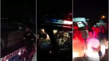 بالفيديو/ بالجرم المشهود.. أهالي حارة الست - وادي شحرور يلقون القبض على أشخاص أثناء سرقتهم للسيارات وتحميلها عبر "بلاطتين"