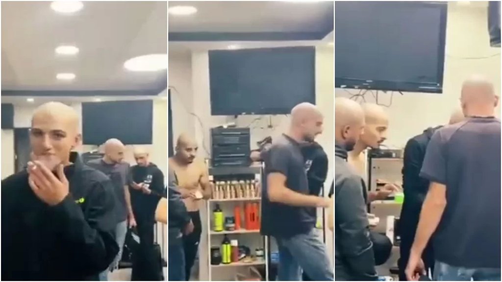 بالفيديو/ شبان من مخيم شعفاط يحلقون شعر رؤوسهم "صفر" للتغطية على شاب بنفس المظهر يطارده الإحتلال بتهمة تنفيذ عملية شعفاط