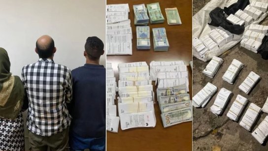 بالصور/ توقيف 3 سوريين سرقوا مليون دولار أميركي من أحد المنازل في محافظة جبل لبنان !
