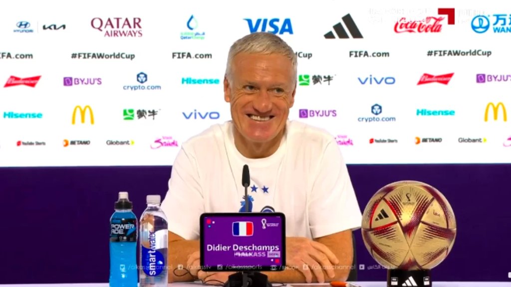مدرب منتخب فرنسا ديديه ديشامب: المنتخب المغربي يمتلك أقوى دفاع في البطولة ونتمنى أن نجد حلولًا لاختراق مرماهم (فيديو)