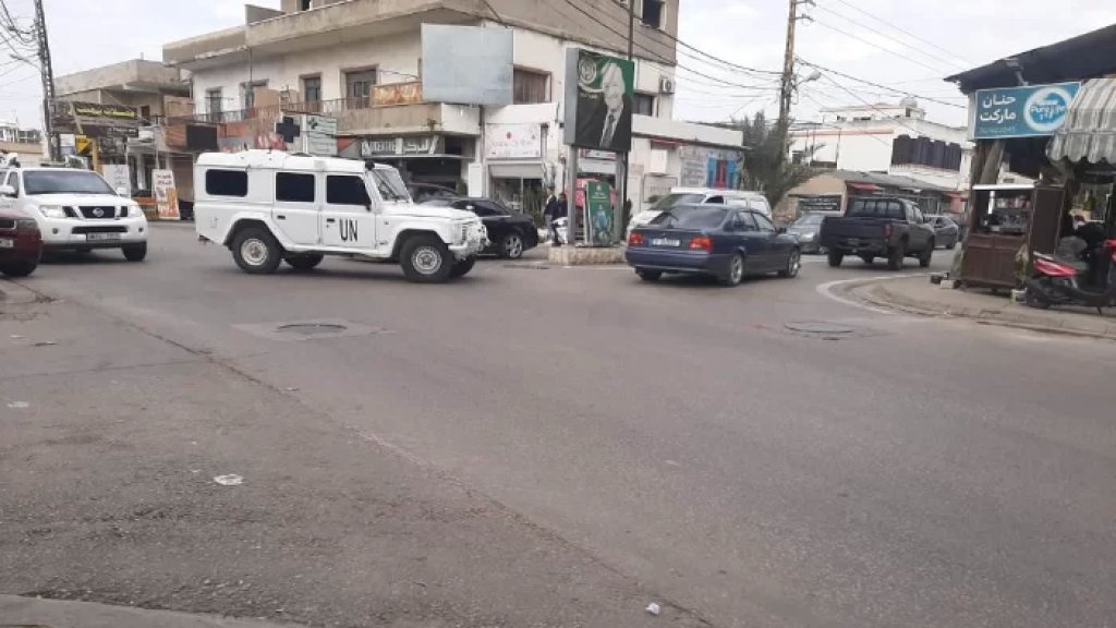 تسيير دورية لليونيفيل على خط زفتا - الزهراني بمواكبة الية للجيش