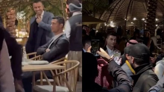 بالفيديو/ ظهور لافت لكريستيانو رونالدو في مطعم لبناني شهير