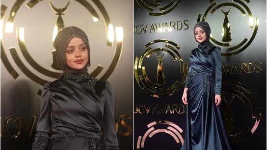 بالفيديو/ اللبنانية عبير الصغير تحصد جائزة أفضل مؤثرة في حفل Joy Awards 2023