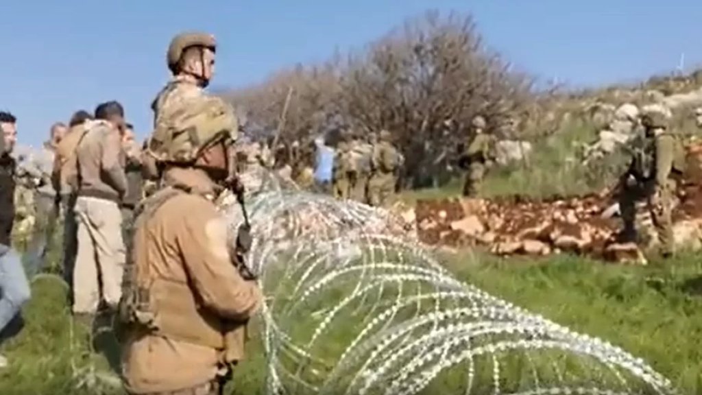 بالفيديو/ الجيش اللبناني يوقف محاولة خرق للخط الأزرق خلال أشغال هندسية يقوم بها الجيش &quot;الإسرائيلي&quot;