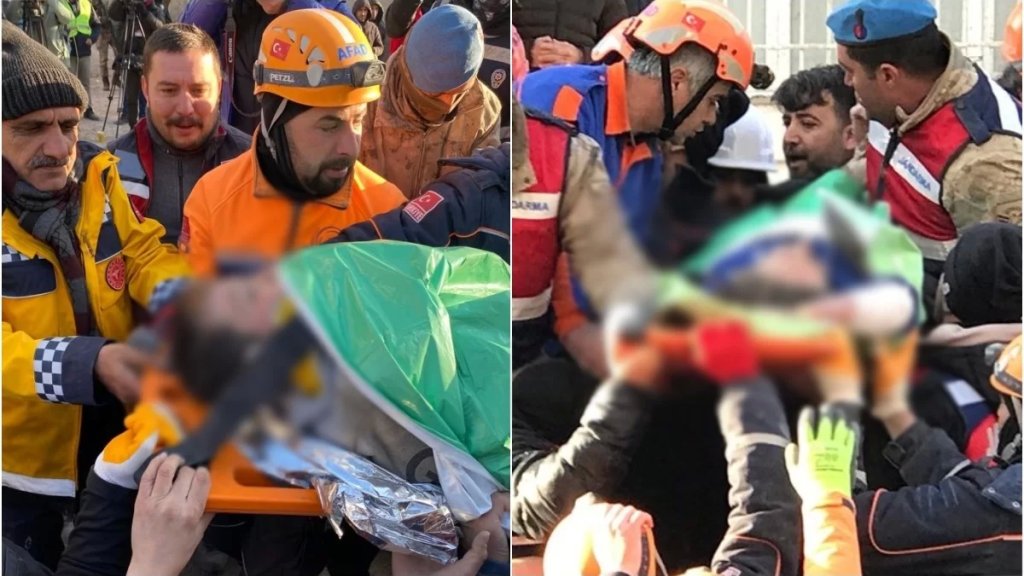 بالفيديو/ انقاذ أم وابنها من تحت الأنقاض في مدينة ديار بكر التركية بعد 101 ساعة على وقوع الزلزال