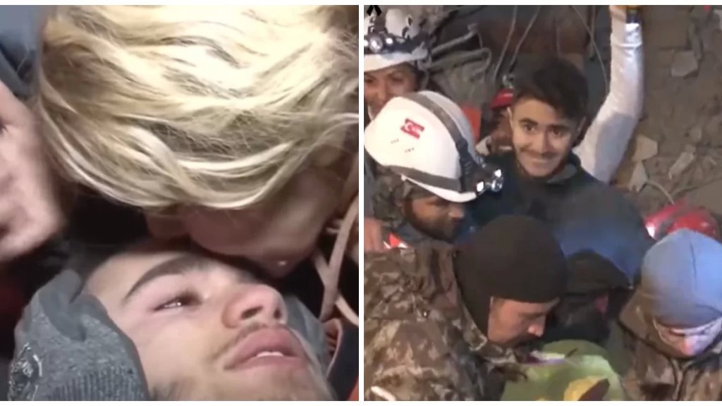 بالفيديو/ لحظة إنقاذ المراهق التركي عدنان في غازي عنتاب التركية