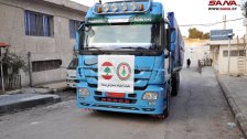 بالصور/ نقابة أطباء سوريا تتسلم شاحنة مساعدات طبية مقدمة من نقابة أطباء لبنان