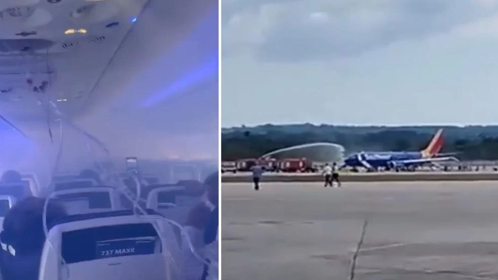 بالفيديو/ طائرة تهبط اضطراريّاً في هافانا بسبب اندلاع حريق في محركها إثر الاصطدام بطيور 