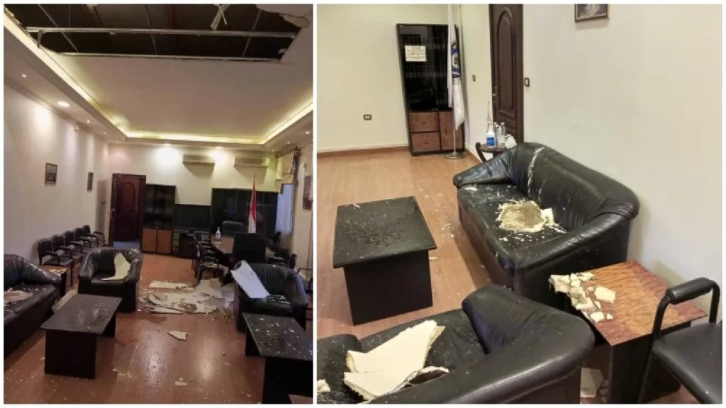  أثناء دوامه صباحاً.. انهيار سقف مكتب محافظ النبطية!