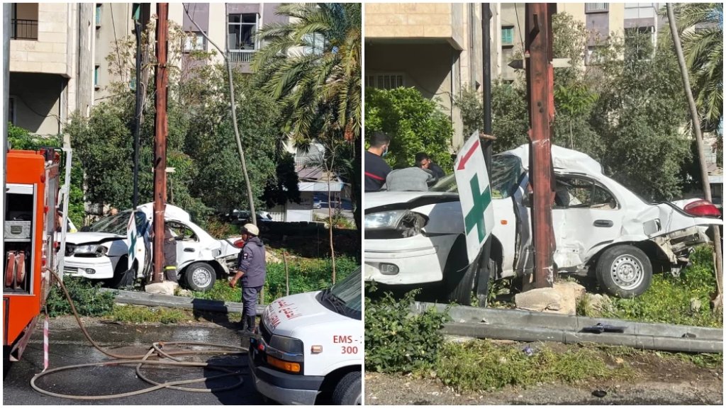 بالصور/ قتيلان وجريح بحادث سير مروّع على أوتوستراد جونية - كسروان حيث اصطدمت سيارتهم بعمود للكهرباء